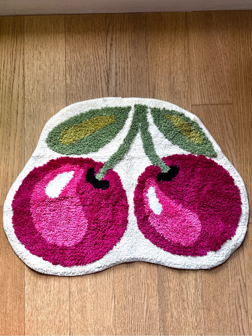 Cherry Rug Mat NWOT 27.5” x 20.5”